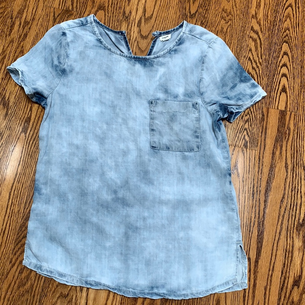 Garage Soft Denim Wash Pocket T